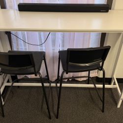 High bar table and chairs