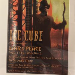 CUSTOM MATTED ICE CUBE WAR & PEACE FRAME