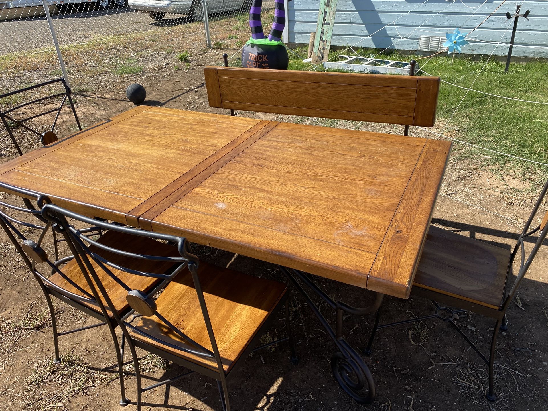 Table Bench And Chairs