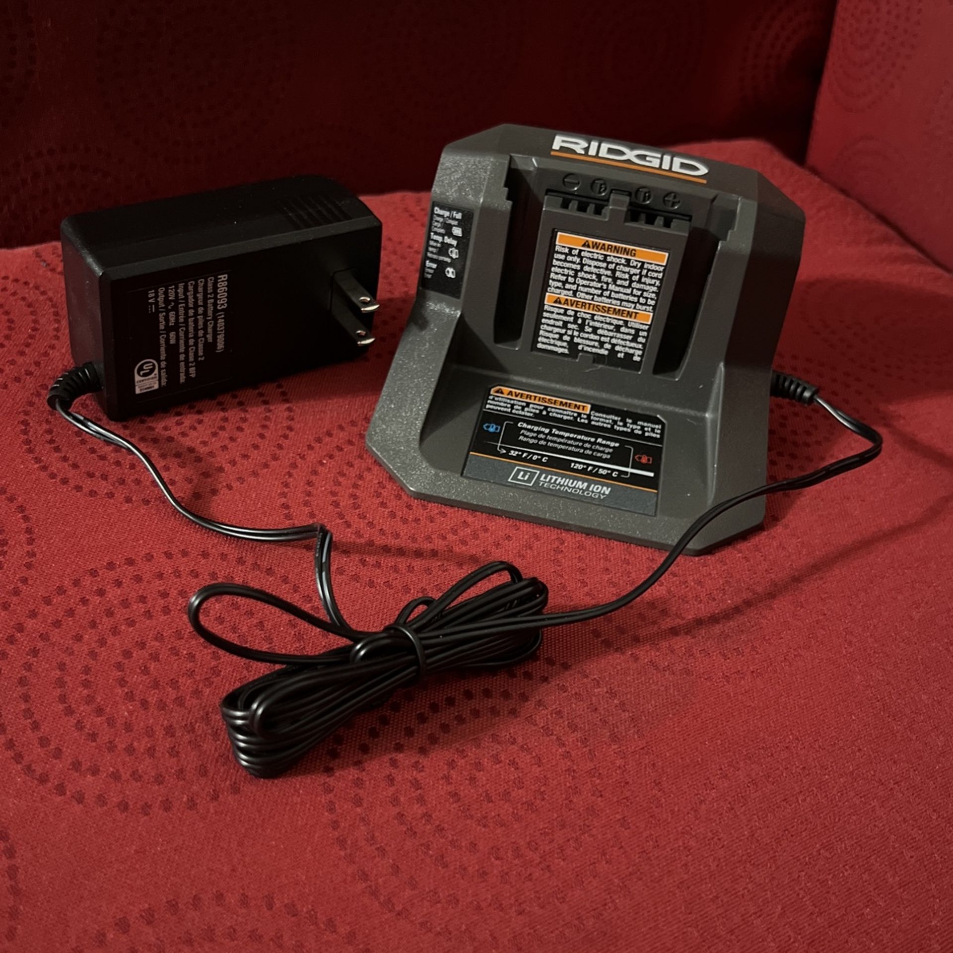 Ridgid 18V Lithium-Ion Chargers (Only)