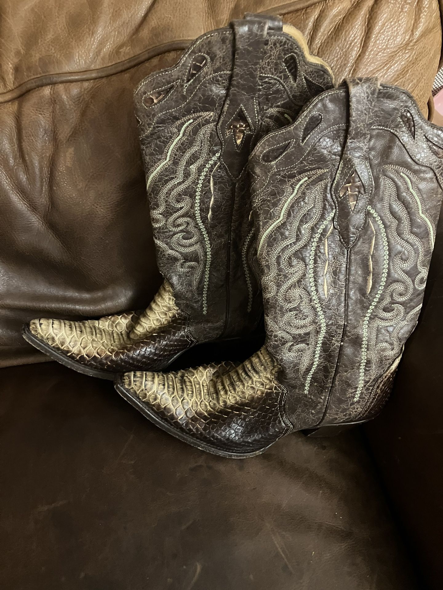 Snakeskin Cowboy Boots