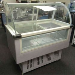 Ice Cream Gelato Display Dipping Cabinet Freezer 12 Pan