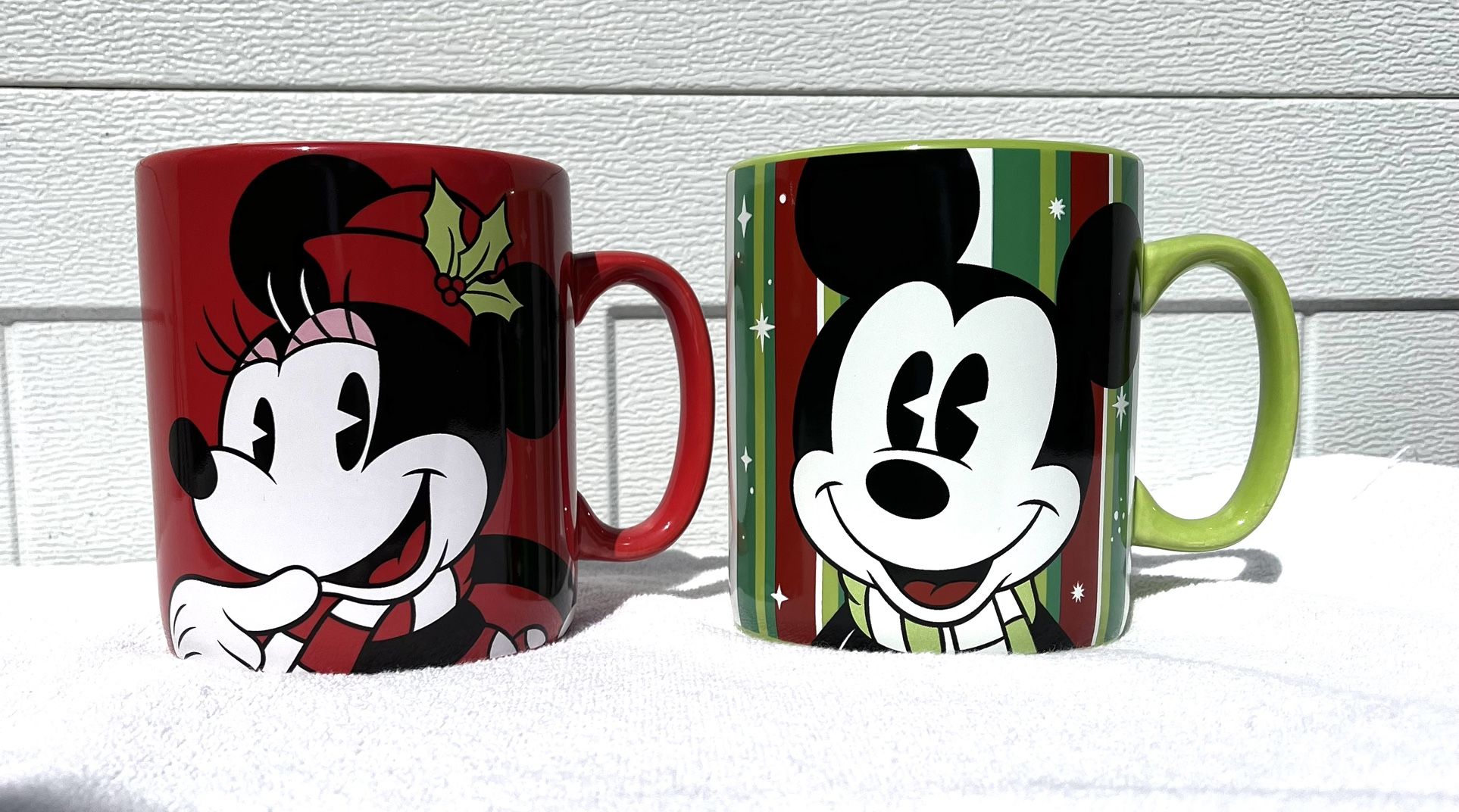 Mickey Mouse And Minnie Mouse 32oz Mug.
