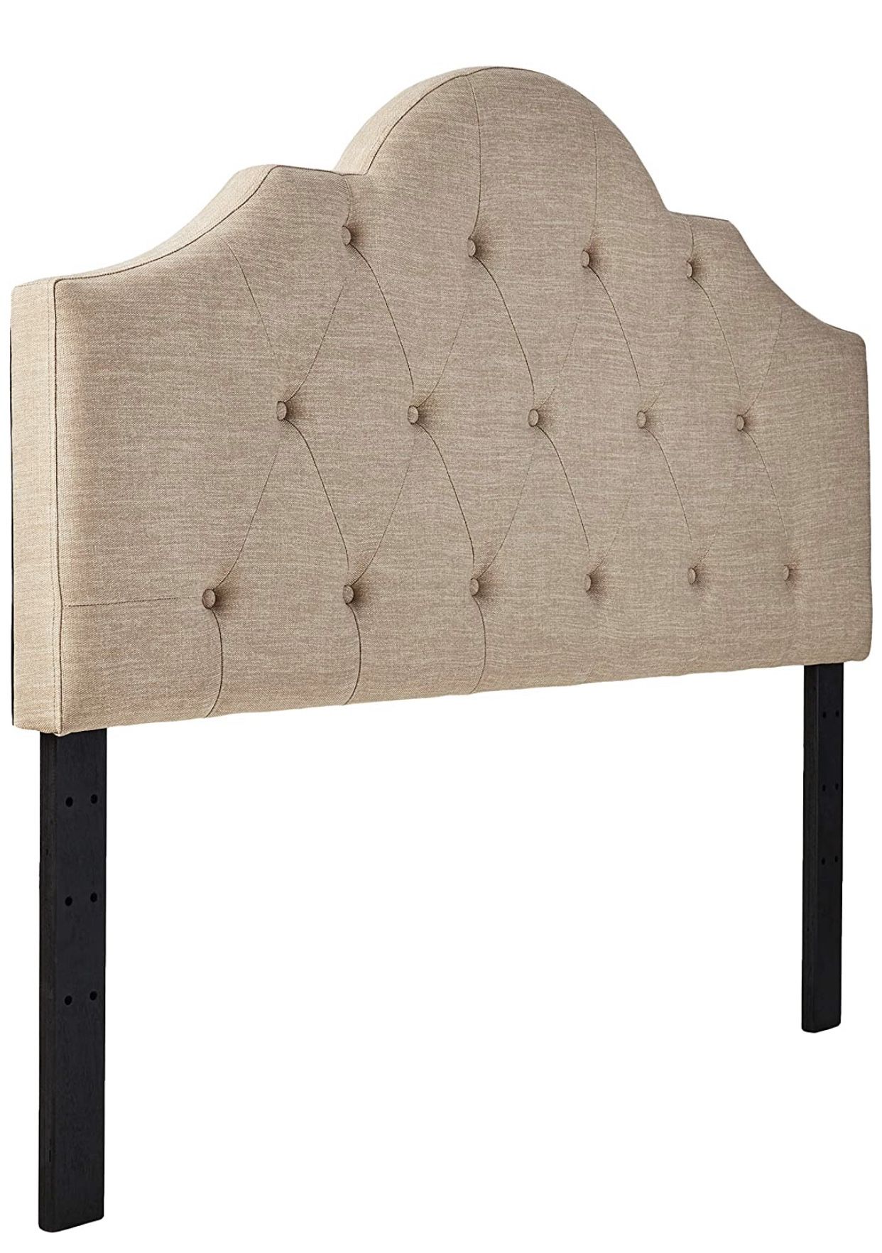 King size button-tufted 82” W