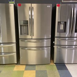 On Sale Right Now Same Day Delivery‼️‼️ Counter Depth New Four Door Refrigerator Scratch And Dent Discount‼️‼️‼️