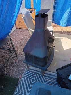 Vintage Stand alone fire place