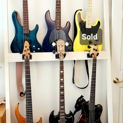 Six Basses For Sale, Wife Says They Gotta Go, All Are In Great Condition, See Below For Individual Prices