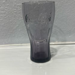 Vintage Purple Coca Cola Glass Collectable Coca Cola Drinking Glass 