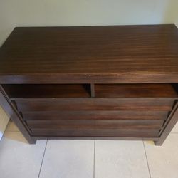 Dresser - Dark Wood with Storage
