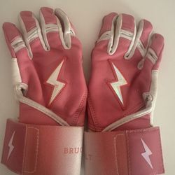 Bruce Bolt Long Cuff Batting Gloves 