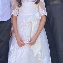 Baptism Or First Communion Dress 8-10