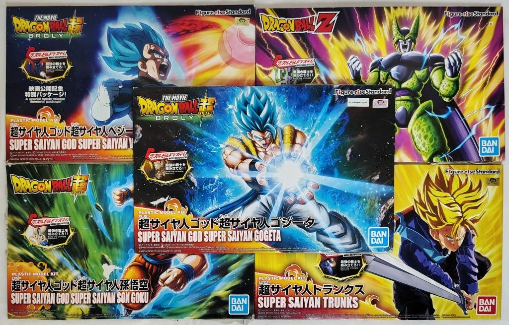 Dragon Ball Z Model Figurine TAPED BOX TOPS ONLY