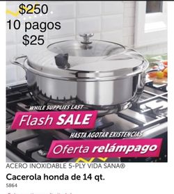 Princess house Caserola Vida Sana de 14 qt