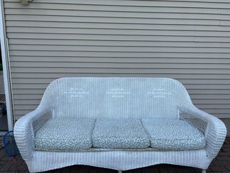 Antique wicker couch