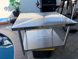 Stainless steel table