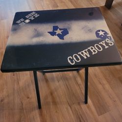 Cowboys Folding TV Tray Table 