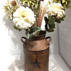 Tin Milk Can Country Decoration