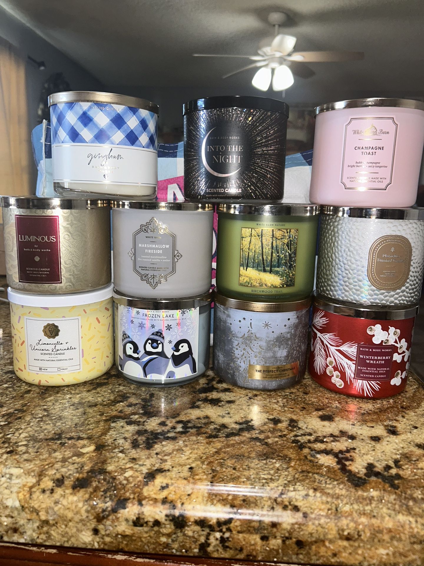 3 Wick Candles $20 Each Firm 