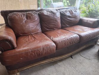 Free grand leather sofa!