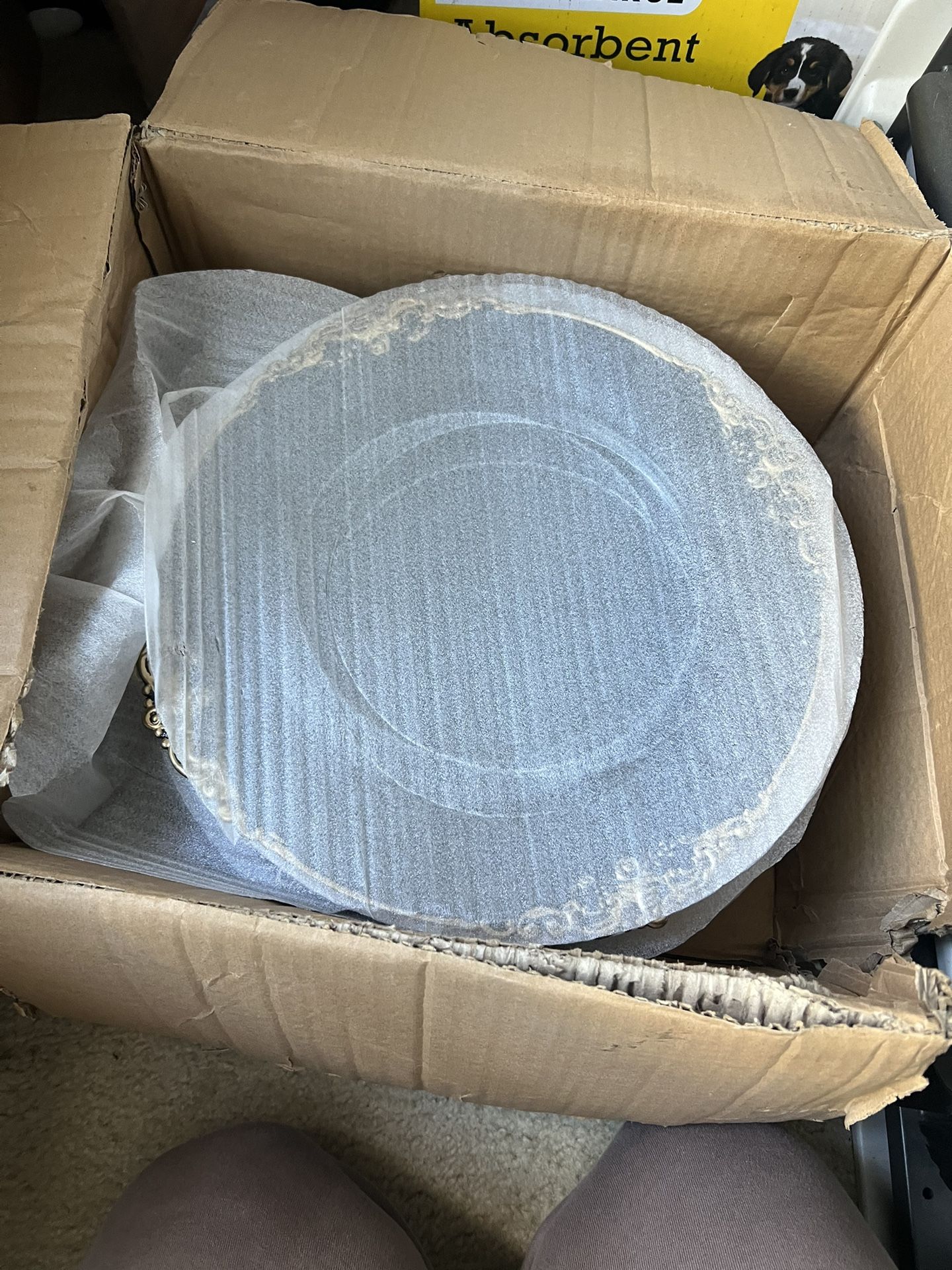  Black And Gold Charger Plates 