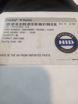 HID ProxKey III Keyfob Pack of 34