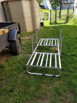 Bicycle rack for popup camper or truck bed or trailer