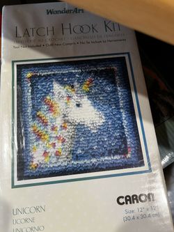 Wonder Art Latch Hook Unicorn Kit