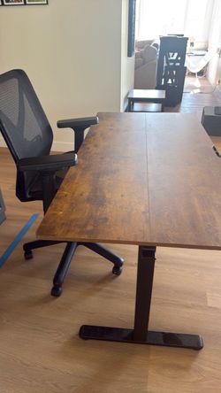 Desk, chair and printer/storage cabinet