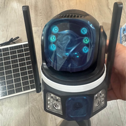 Solar Powered Surveillance Camera Cámara de seguridad solar