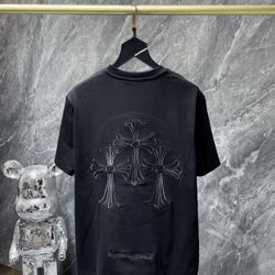 All Black Chrome Hearts Tee Shirt