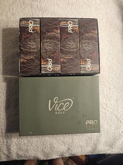 Vice Golf Pro White Golf Balls  -  One Dozen  -  New 