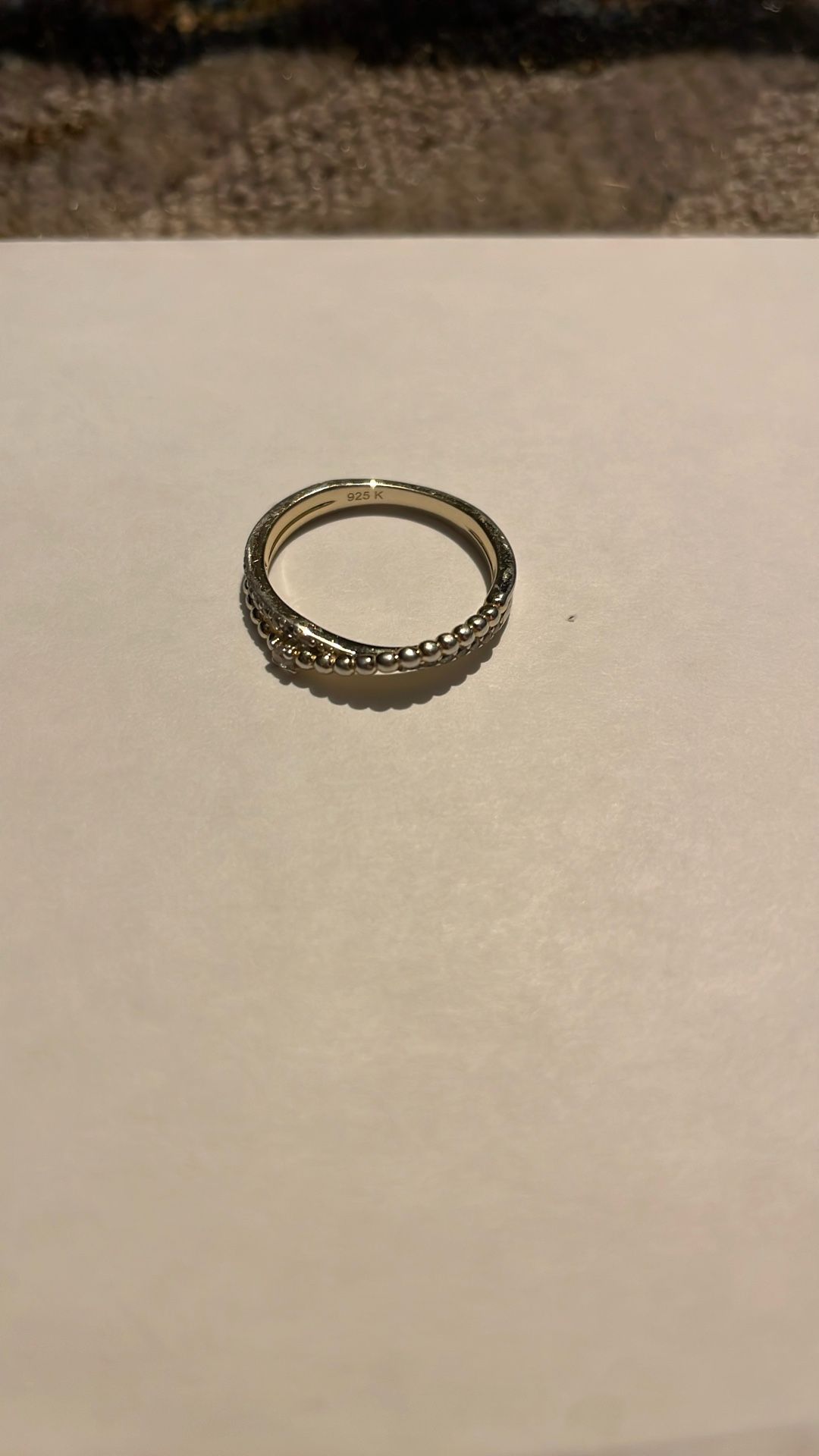 925 K Silver Ring 65 OBO