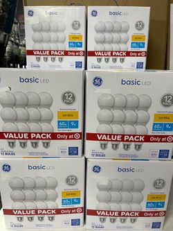 GE 12pk 60W A19 General Purpose Soft White Light Bulbs