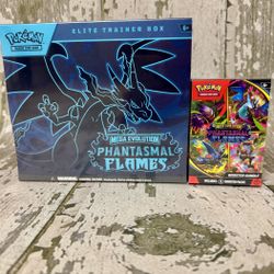 Pokemon TCG Phantasmal Flames Booster Bundle + Elite Trainer Box.