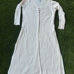 Cardigan long white cardigan Future Collective Gabriella Karefa-Johnson 1XL