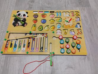 Montessori Toy Activity Board - Ages 3 to 6 (Contains small parts!)