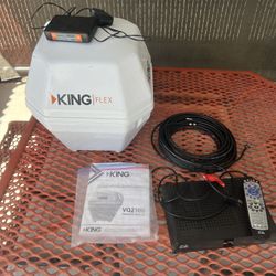 Portable Satellite Dish With Receiver And Accessories