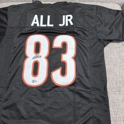 Eric All Jr. Signed Autograph Custom Jersey - Beckett Coa - Cincinnati Bengals