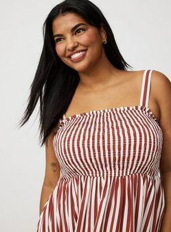 Torrid Smocked Tube Mini Dress