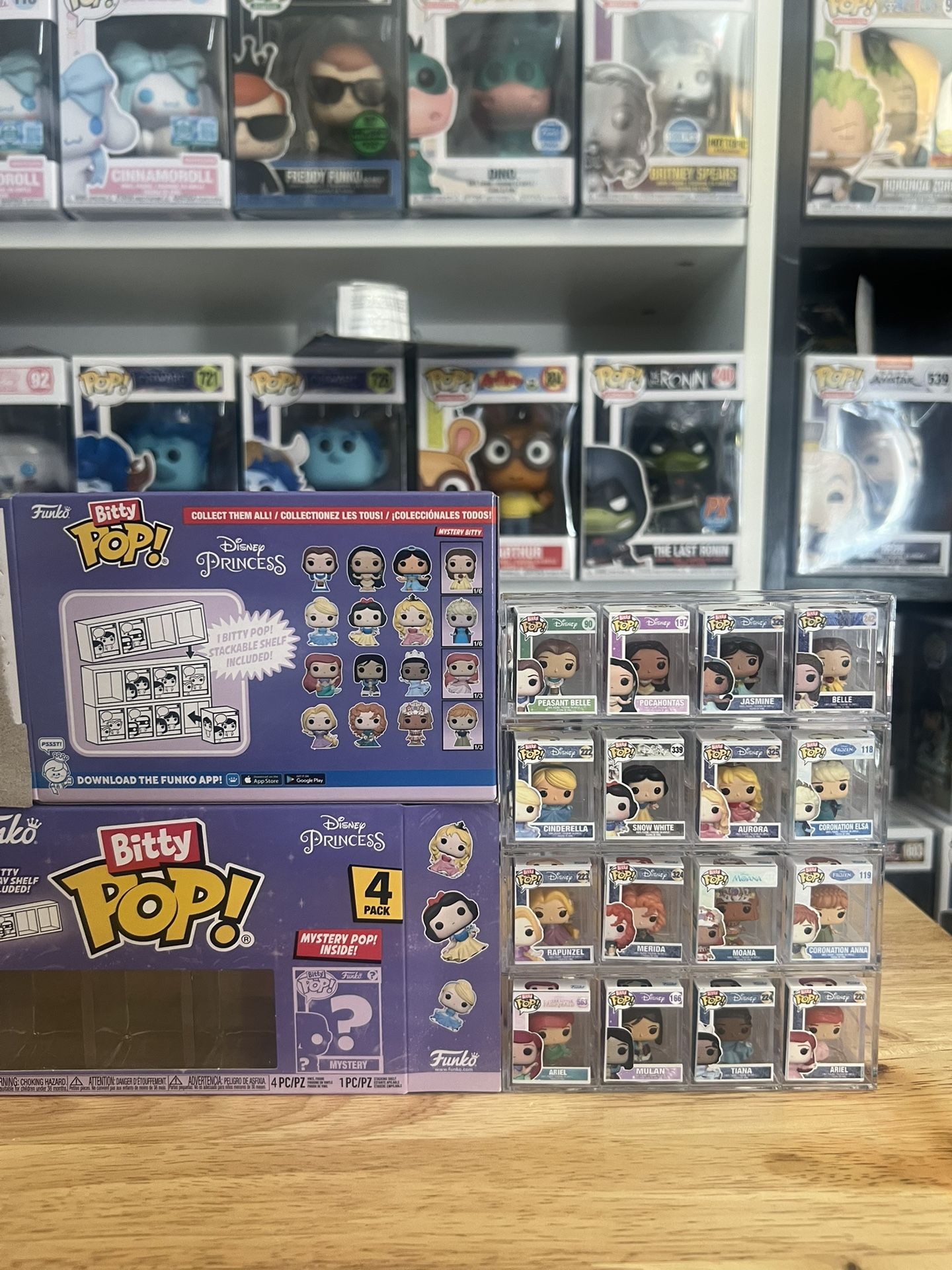 COMPLETE MULTIPACK BITTY SET Disney Princesses WITH ALL 4 RARE MYSTERY CHASES