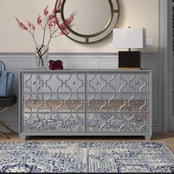 Silver Mirrored Bedroom Set Of 3- Beautiful  Several Pieces Available-PLEASE SEE DESCRIPTION