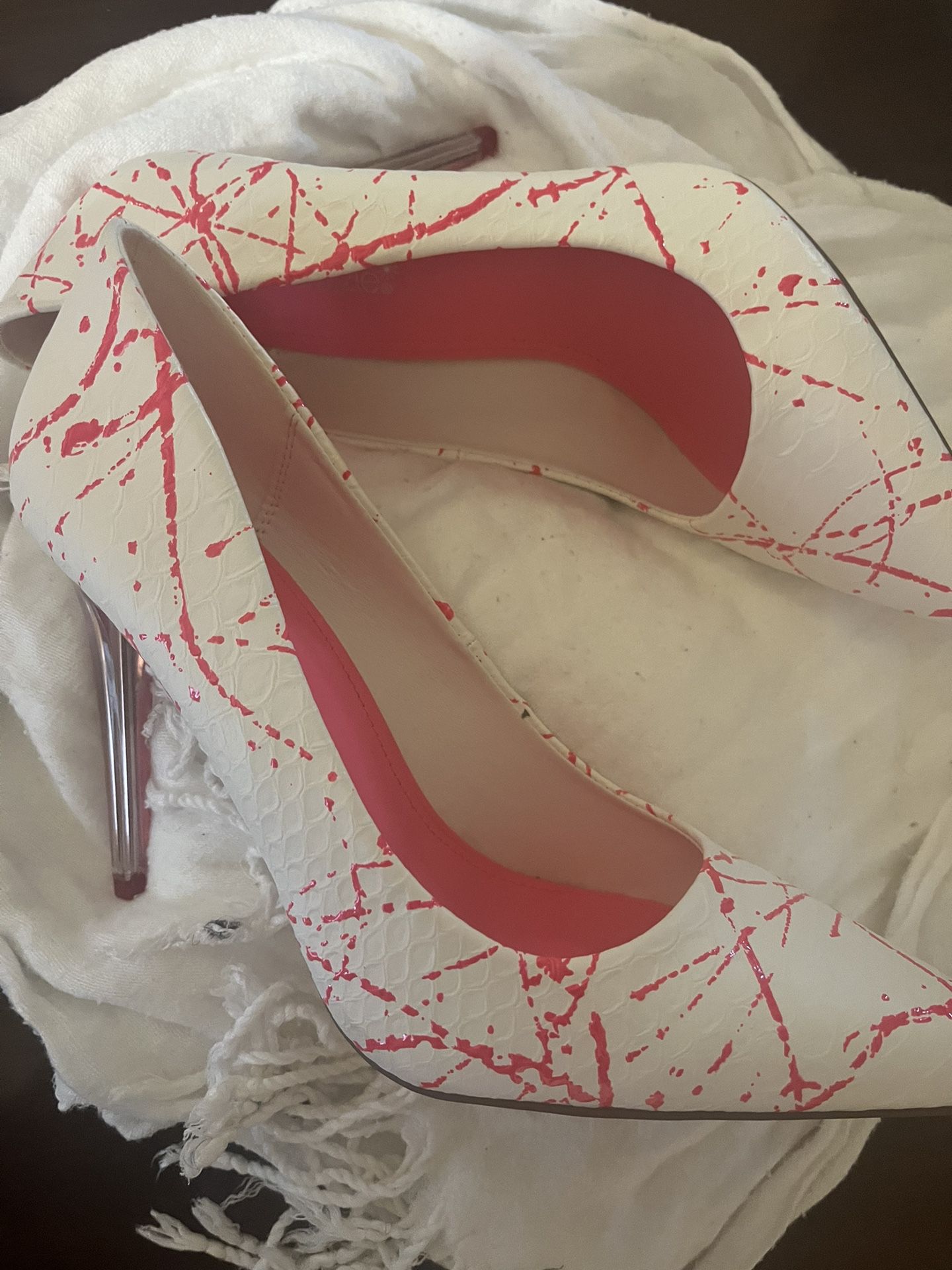Pink And White Heels
