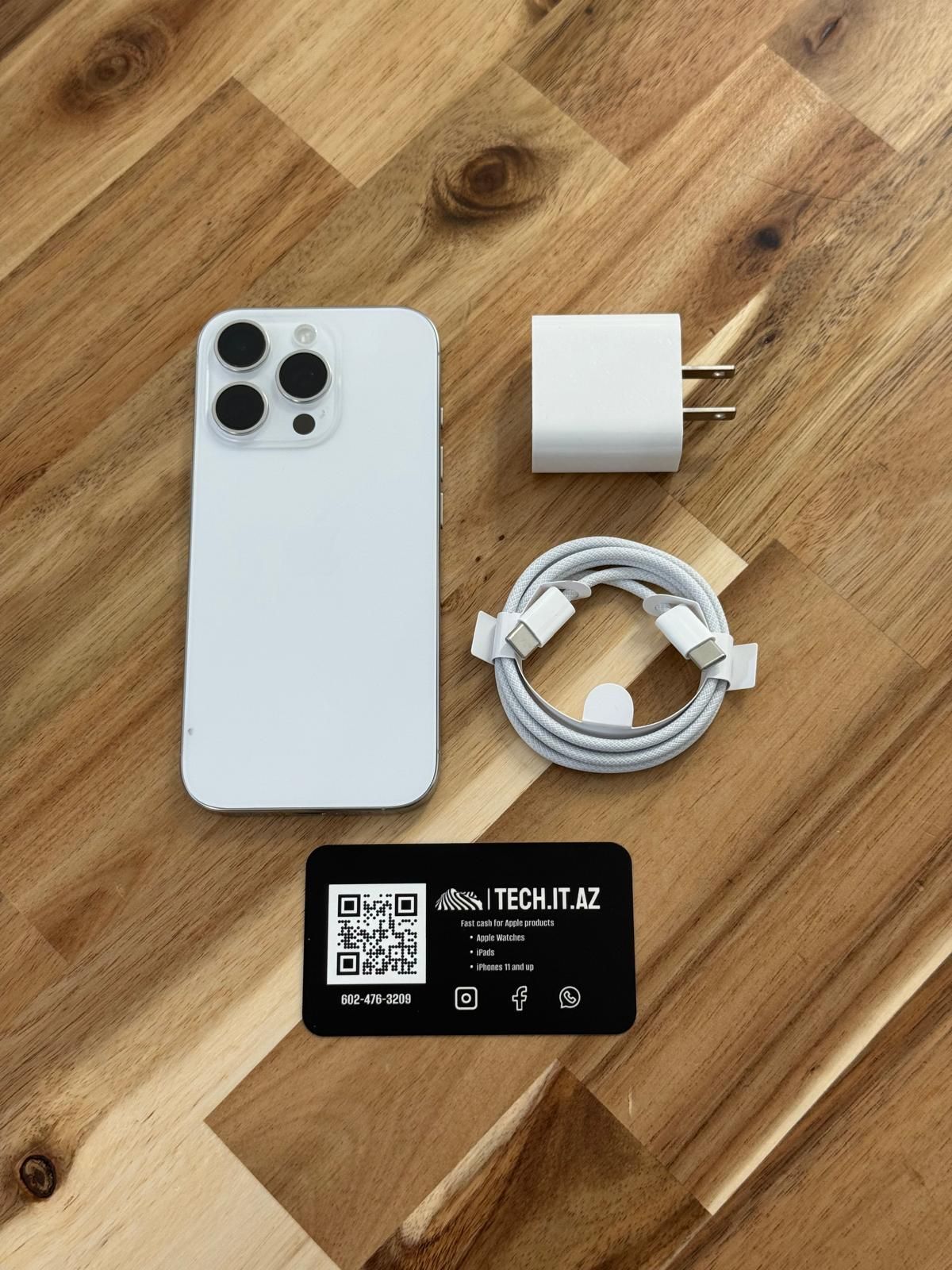 📱 iPhone 16 Pro | 128GB | Titanium Silver | Verizon Only | Hablo Español 