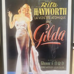 Rita Hayworth Framed Poster