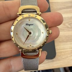 Ferragamo Stainless Steel Gold Watch