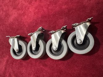2.5-inch swivel plate caster wheels 4pcs    Fe16)