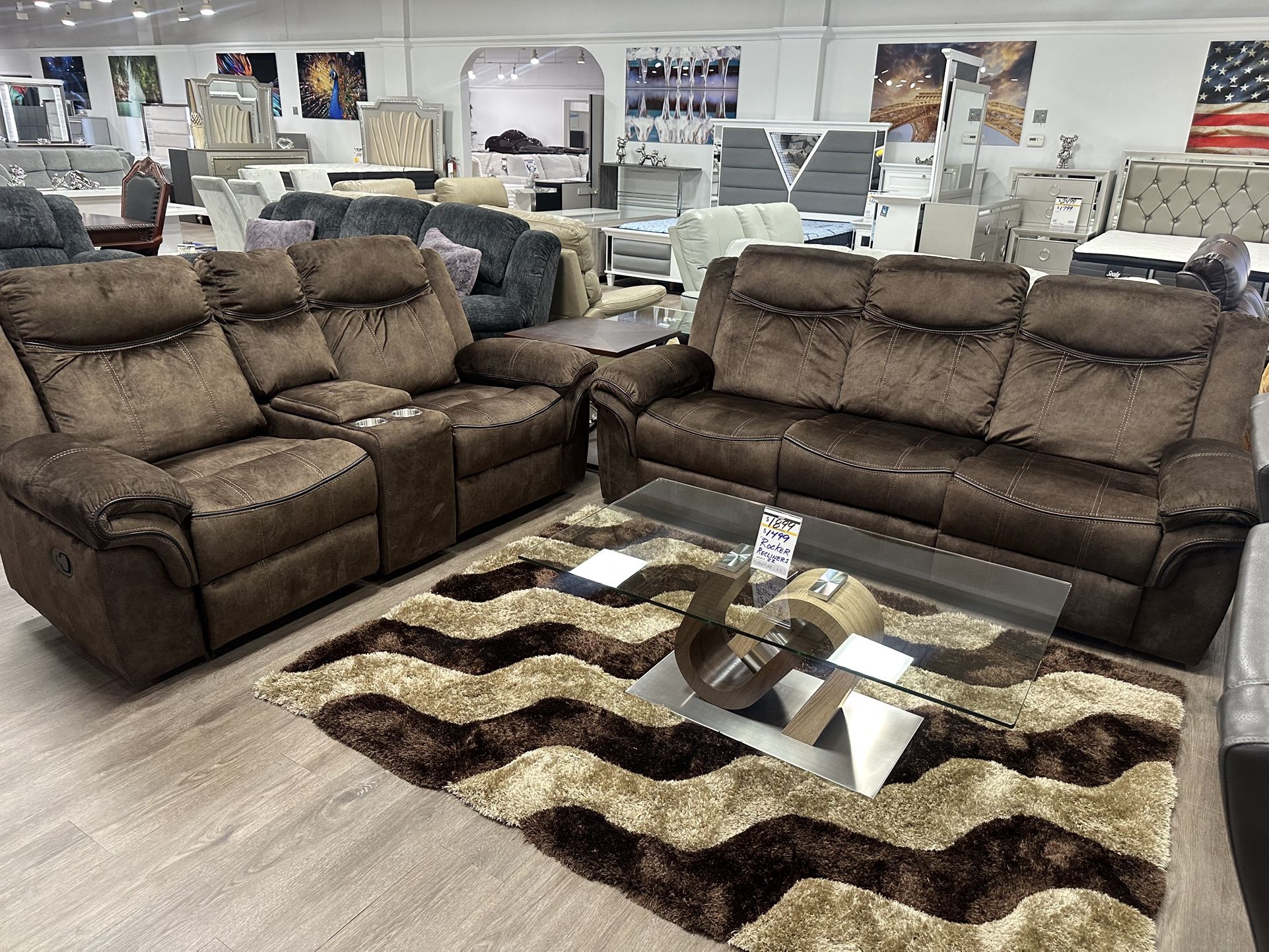 Gorgeous Reclining Sofa And Loveseat Sets Only $1299