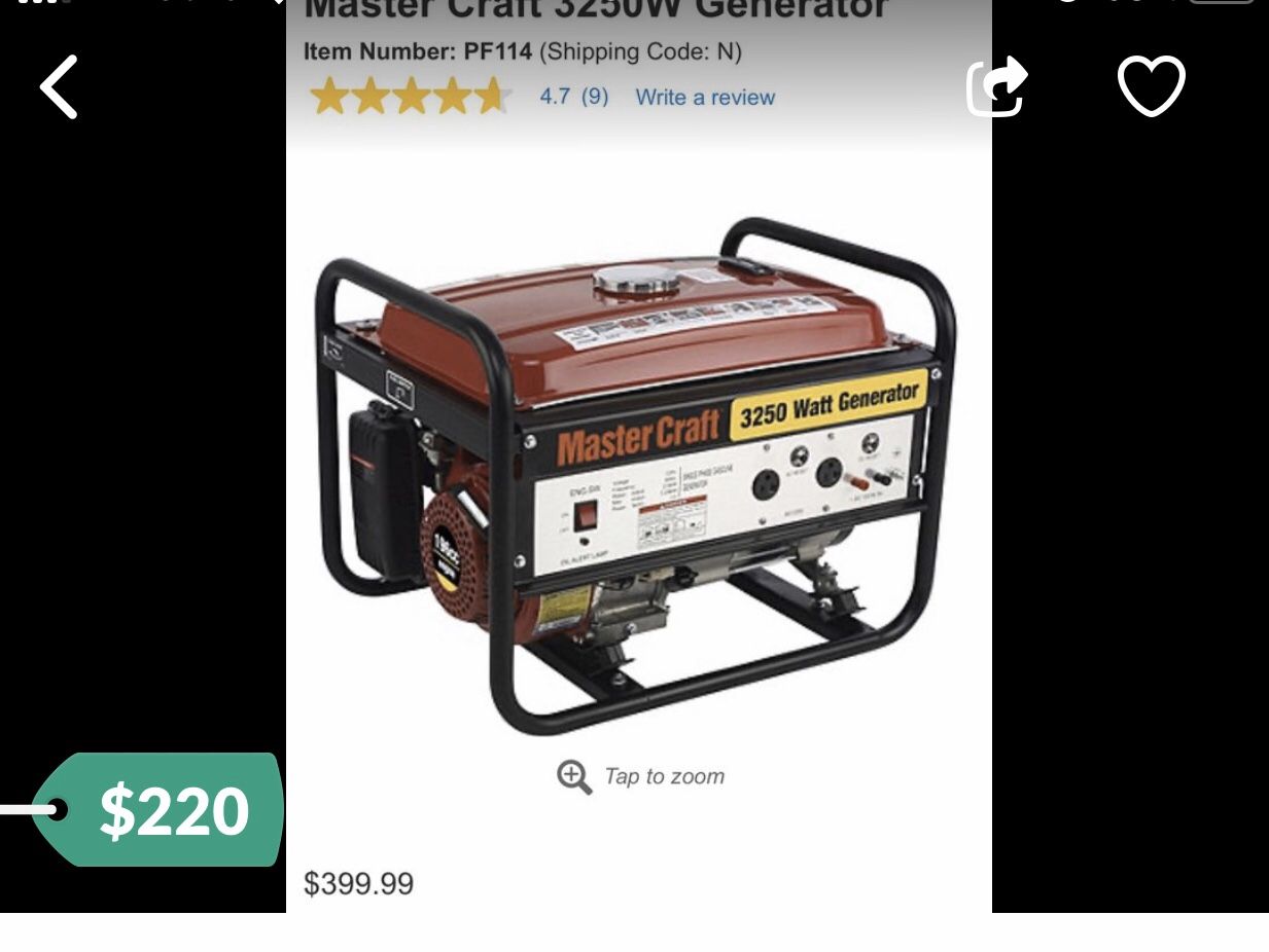 3250 w generator