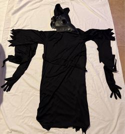 Halloween Plague Doctor Mask, Plague Doctor Costume, Scary Halloween Mask gloves & cloak . Adult size small-medium