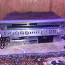 onkyo tx-3000 vintage stereo + vintage teac v-430x stereo cassette deck
